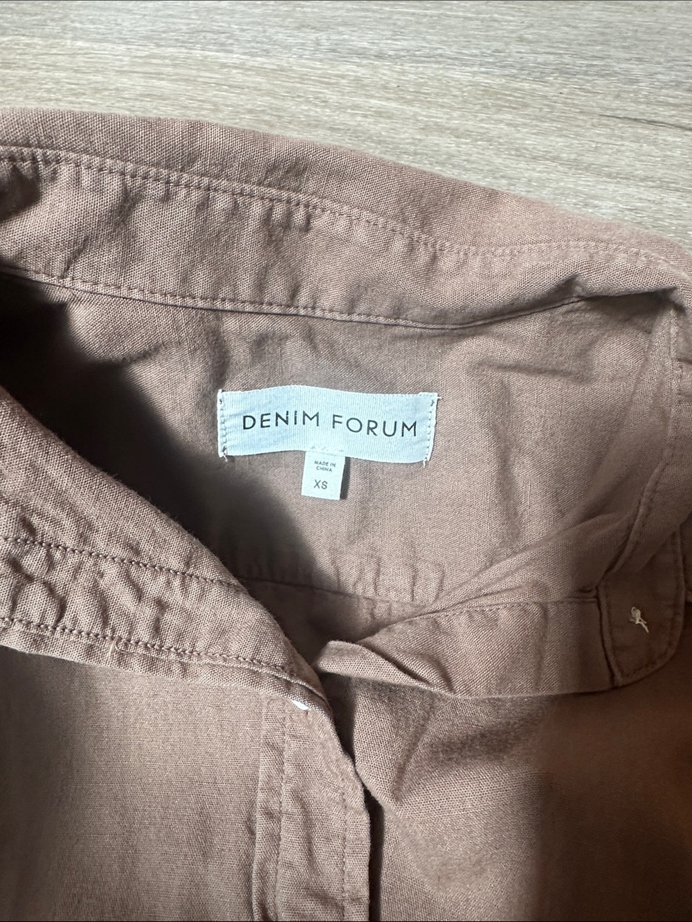 Aritzia Denim Forum The Jane Shirt Button Up Blouse - Picture 5 of 8